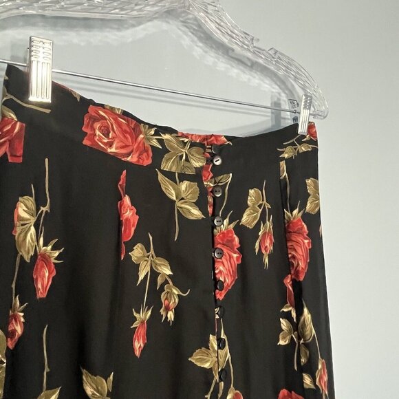 Vtg Express Maxi Skirt Women Medium Boho 90s Whimsigoth Bloomcore Cottagecore - Picture 9 of 12